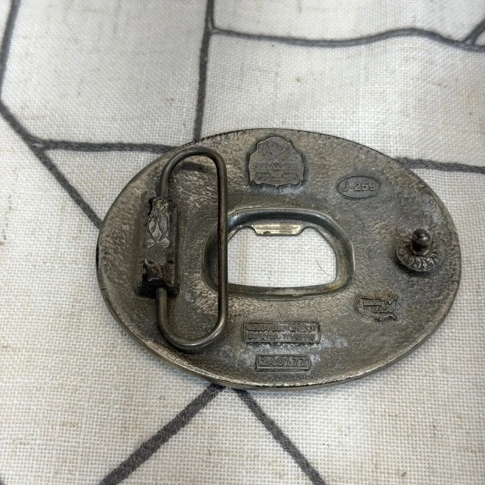 Bergamot Belt Buckle OS Silver Got Cerveza Bottle Opener Vintage 2004 J-259